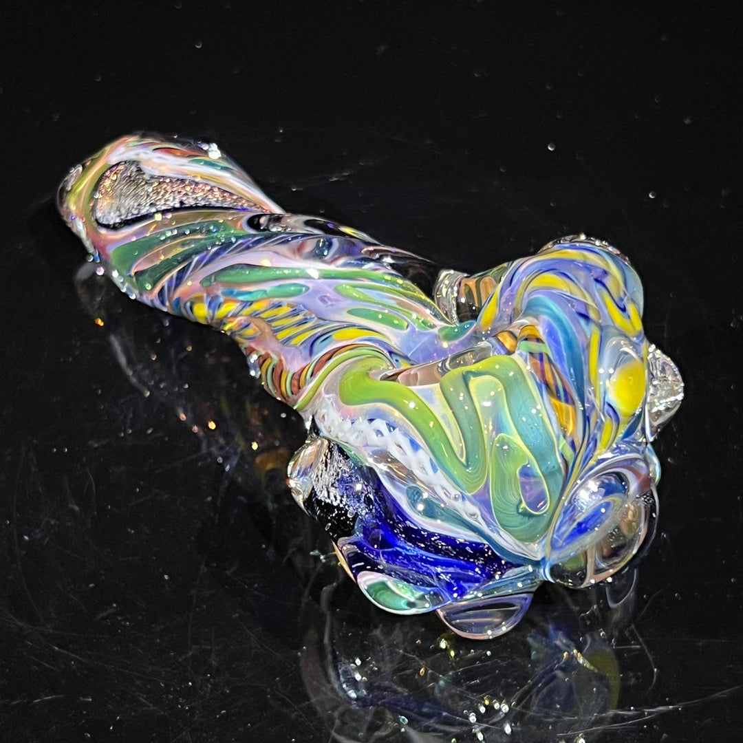 Molten Twisted Chaos Spoon Glass Pipe Molten Imagination   