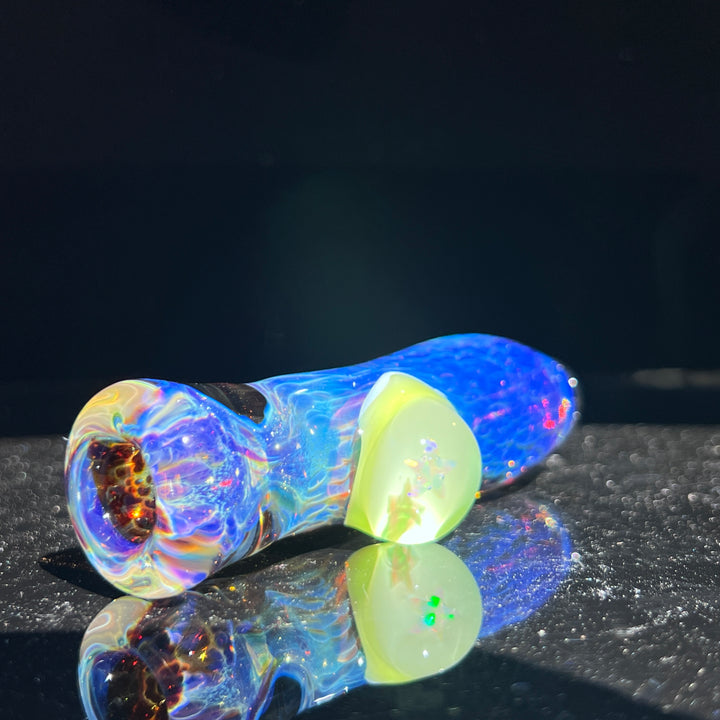 Purple Nebula Chillum Ion Star Opal Glass Pipe Tako Glass   