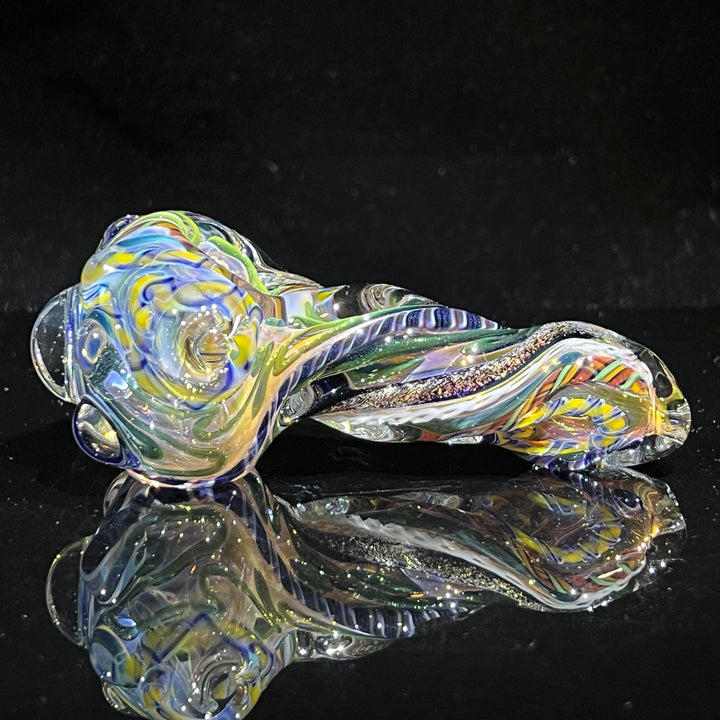 Molten Twisted Chaos Spoon Glass Pipe Molten Imagination   