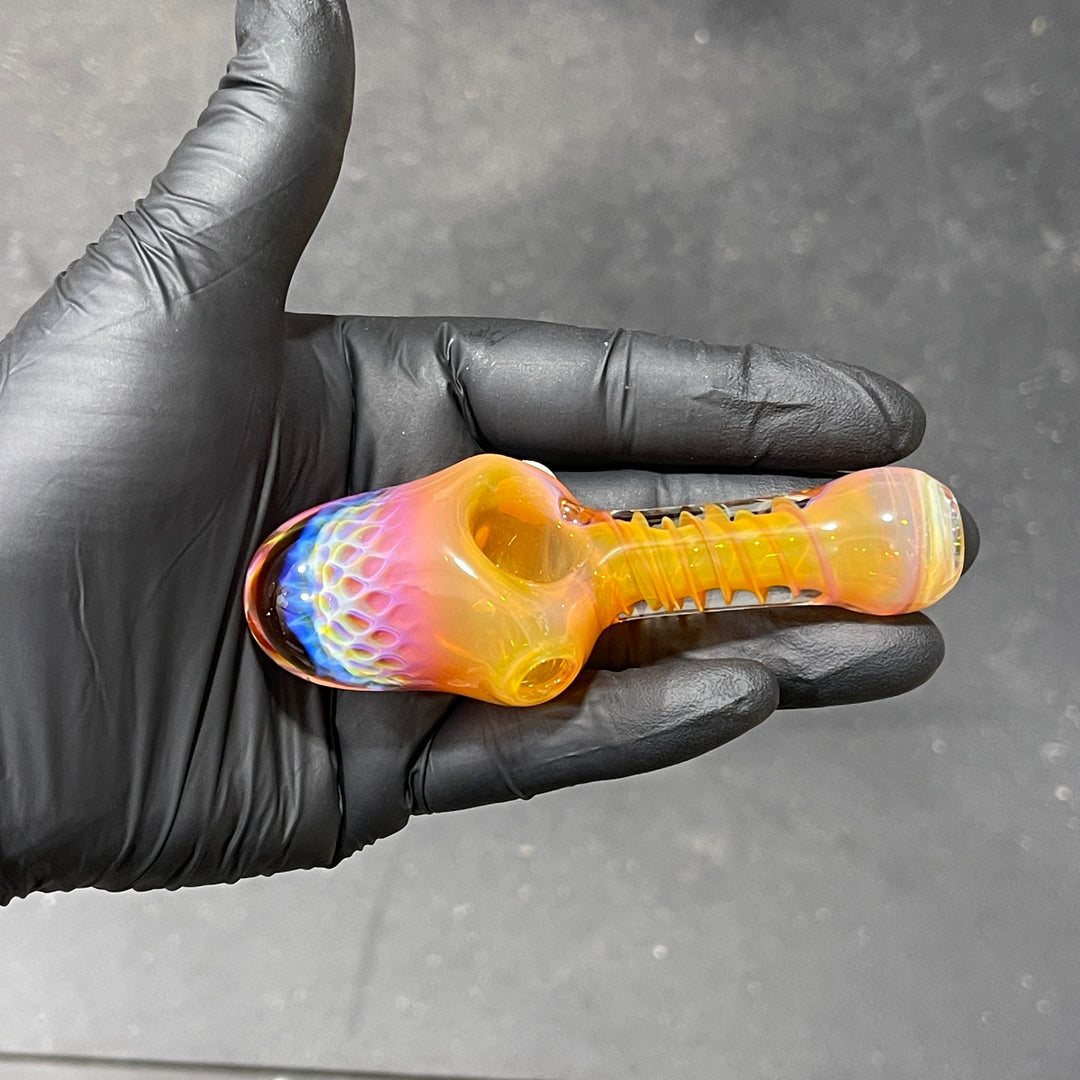 Alien Brain Honeycomb Pipe Glass Pipe Plug a Nug