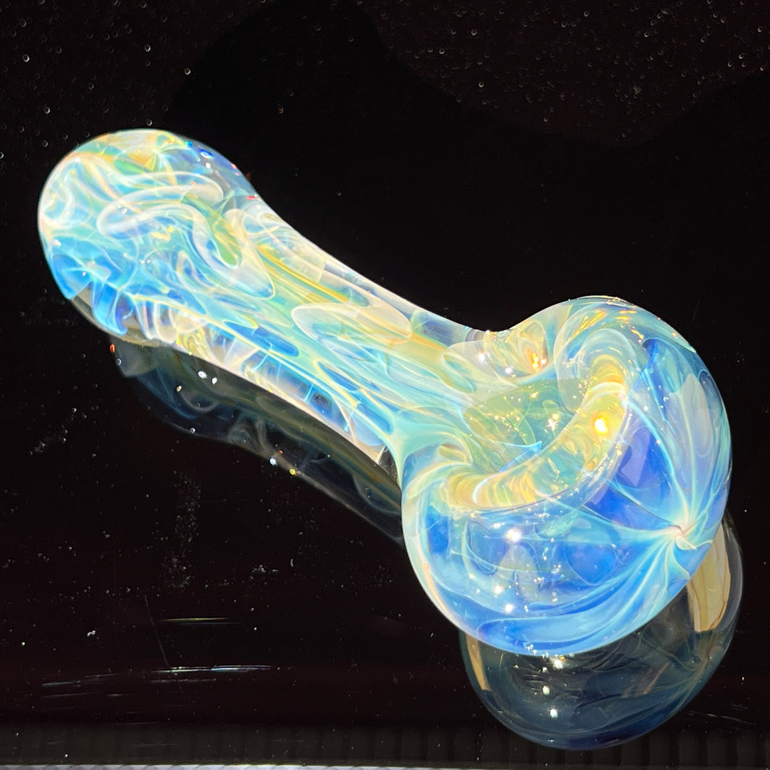 Large Ghost Flame Pipe Glass Pipe Tiny Mike   