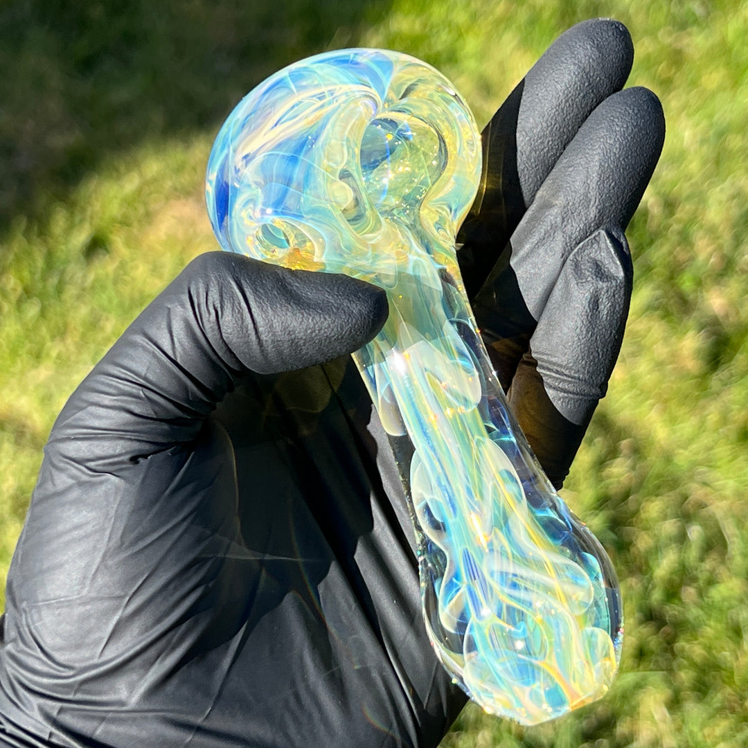 Large Ghost Flame Pipe Glass Pipe Tiny Mike   