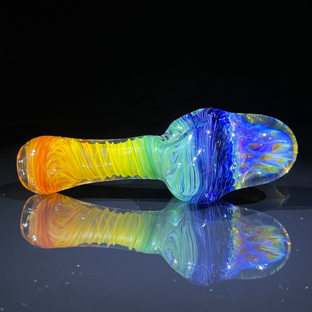 Rainbow Alien Brain Honeycomb Pipe Glass Pipe Plug a Nug