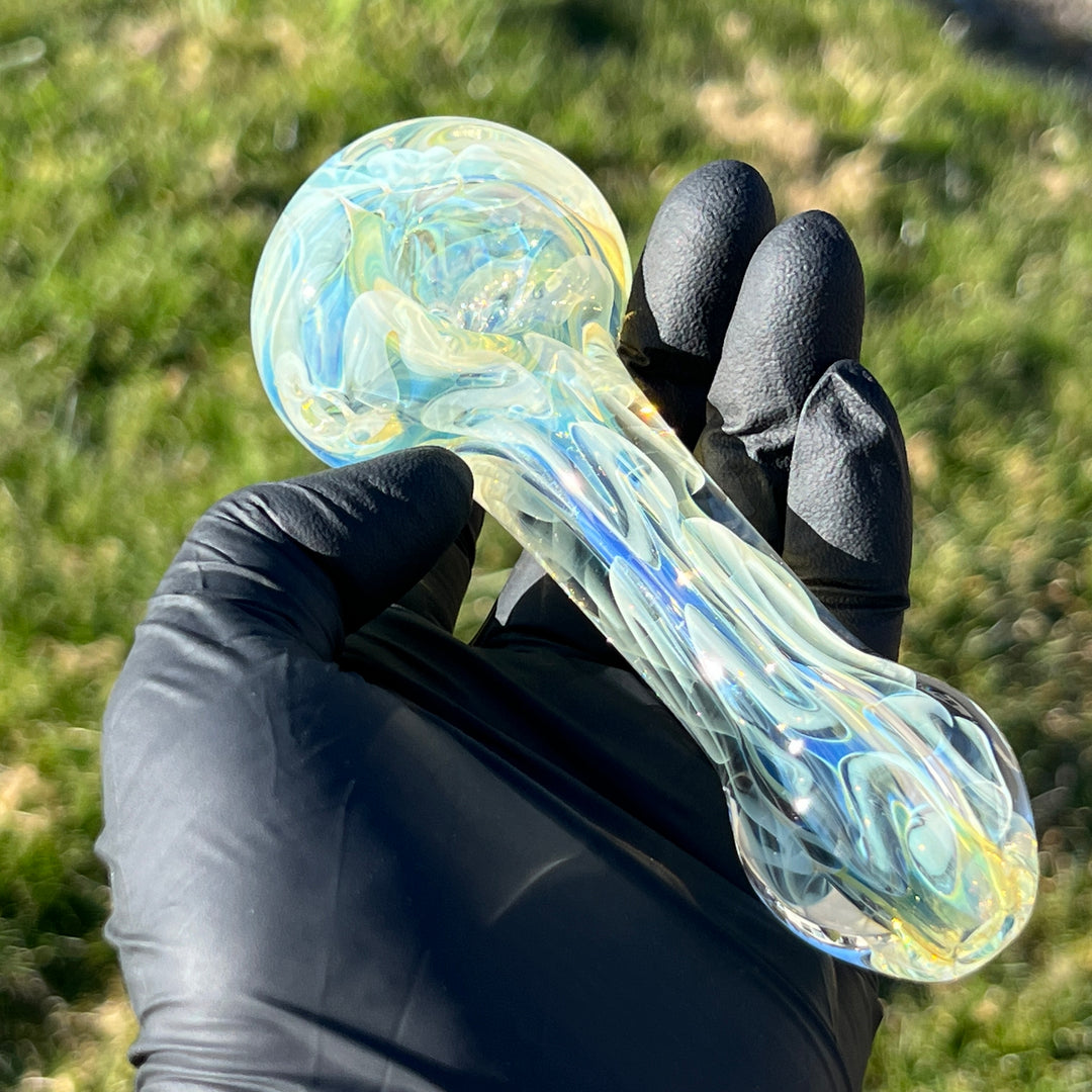 Large Ghost Flame Pipe Glass Pipe Tiny Mike   