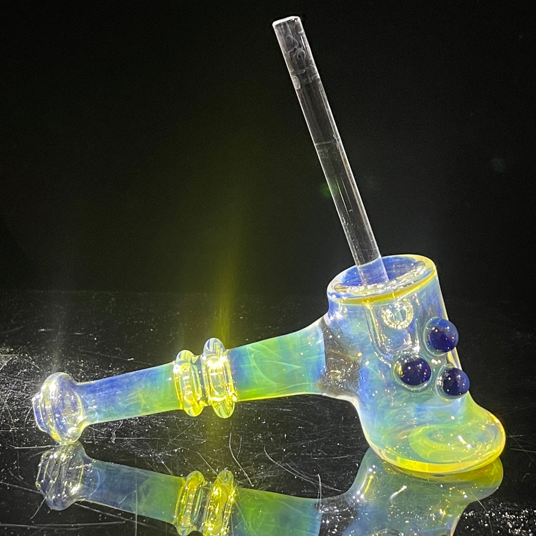 Silver Fumed Hash Hammer Glass Pipe Crondo Glassics   