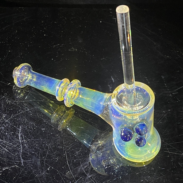 Silver Fumed Hash Hammer Glass Pipe Crondo Glassics   