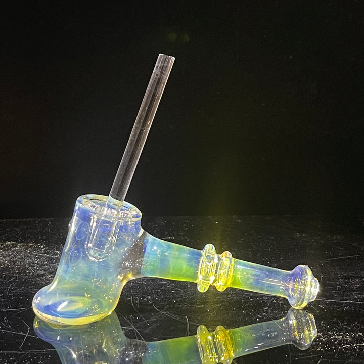 Silver Fumed Hash Hammer Glass Pipe Crondo Glassics   