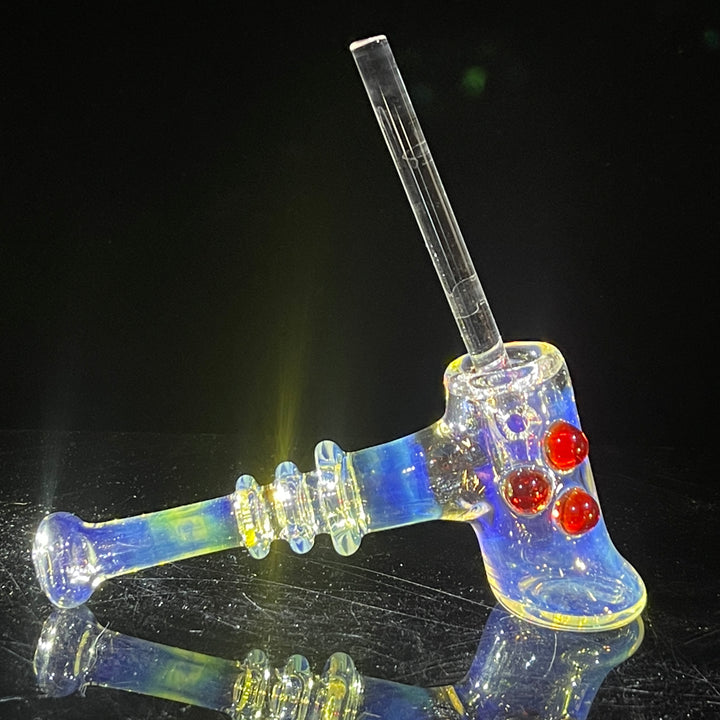 Silver Fumed Hash Hammer Glass Pipe Crondo Glassics   