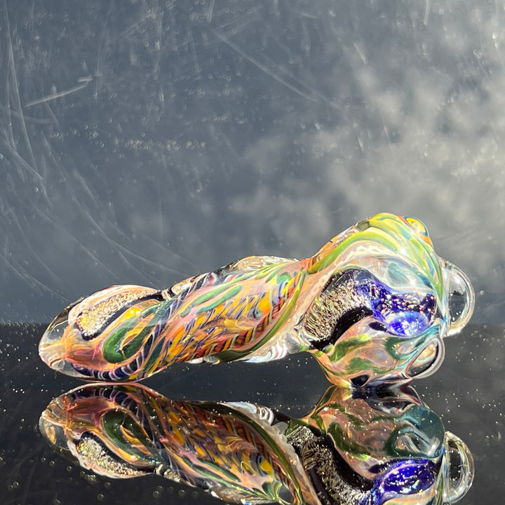 Molten Twisted Chaos Spoon Glass Pipe Molten Imagination   