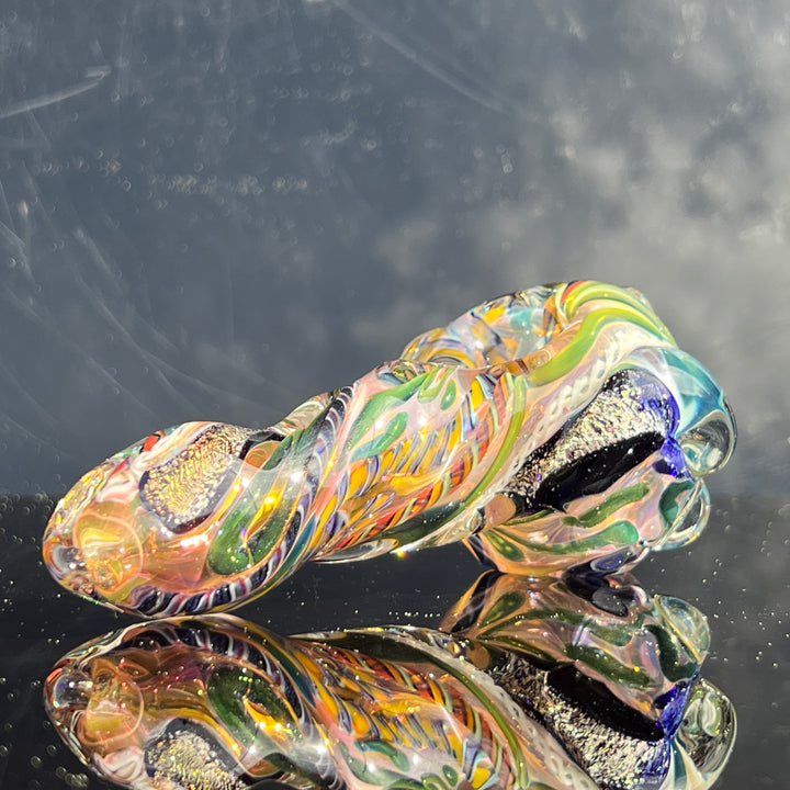 Molten Twisted Chaos Spoon Glass Pipe Molten Imagination   