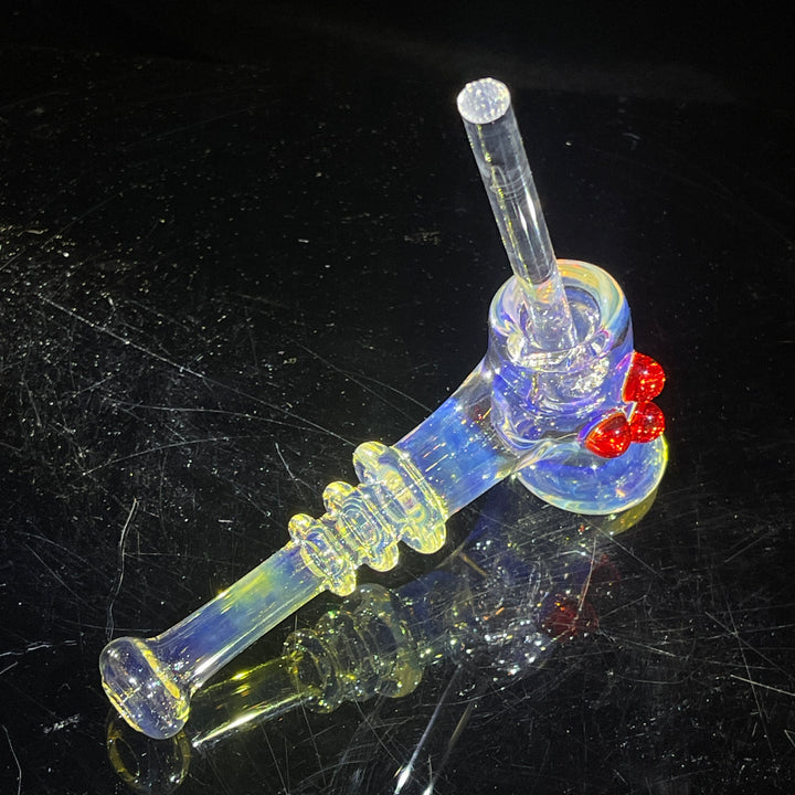 Silver Fumed Hash Hammer Glass Pipe Crondo Glassics   