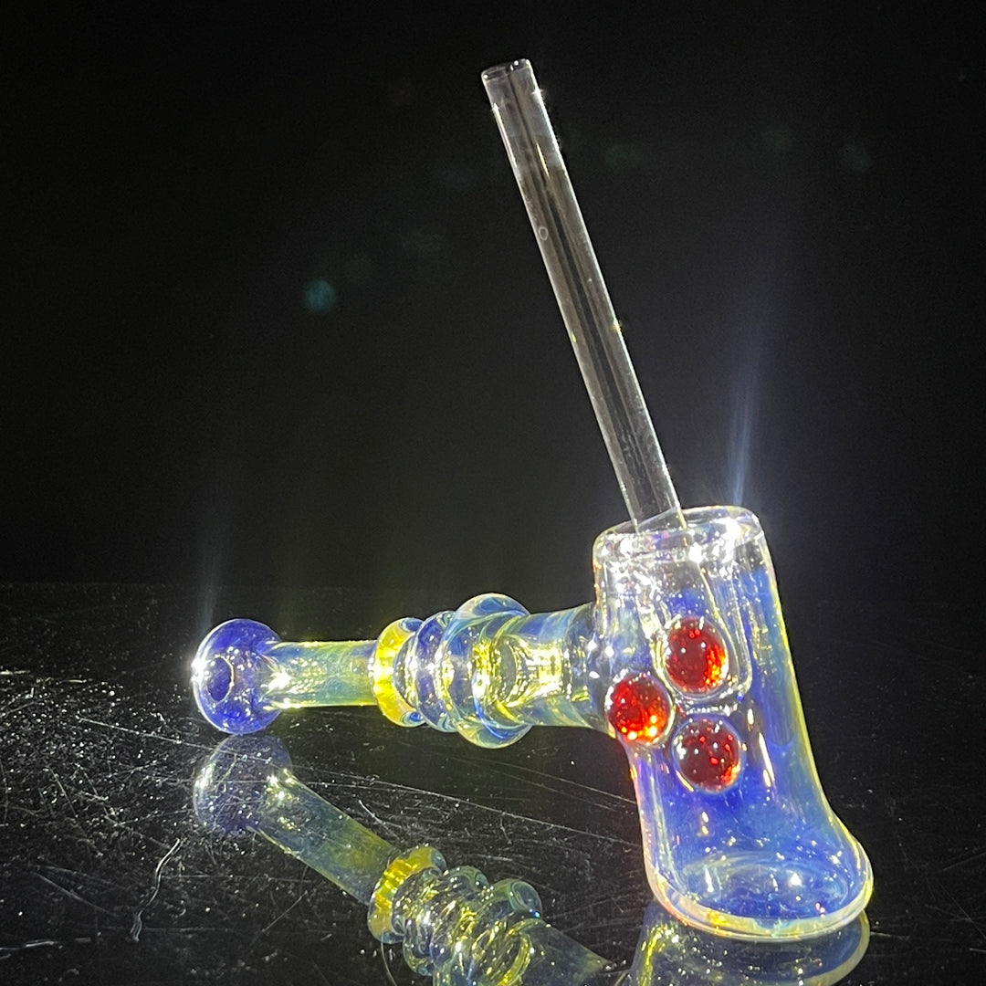 Silver Fumed Hash Hammer Glass Pipe Crondo Glassics   