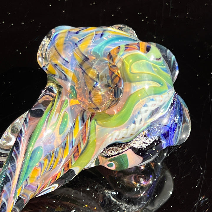 Molten Twisted Chaos Spoon Glass Pipe Molten Imagination   