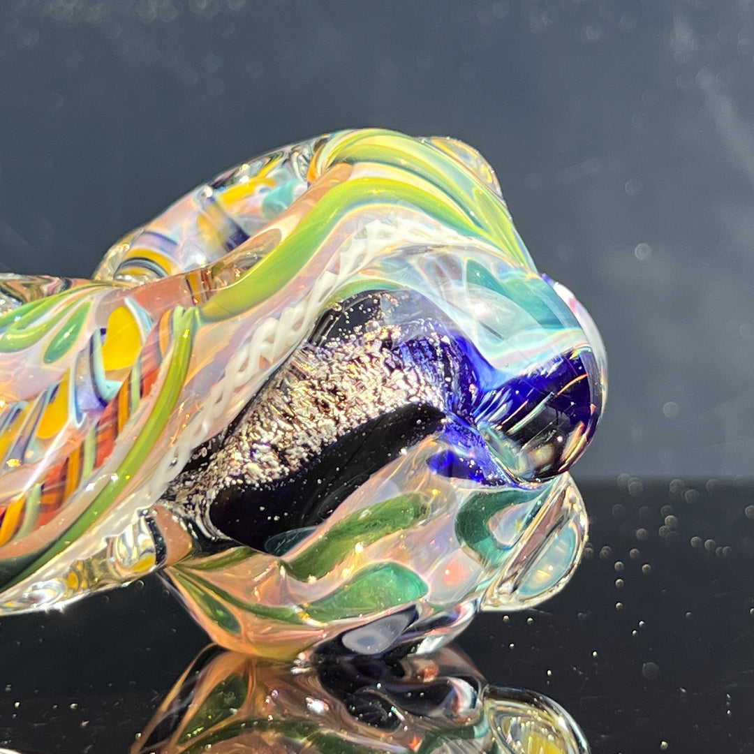 Molten Twisted Chaos Spoon Glass Pipe Molten Imagination   