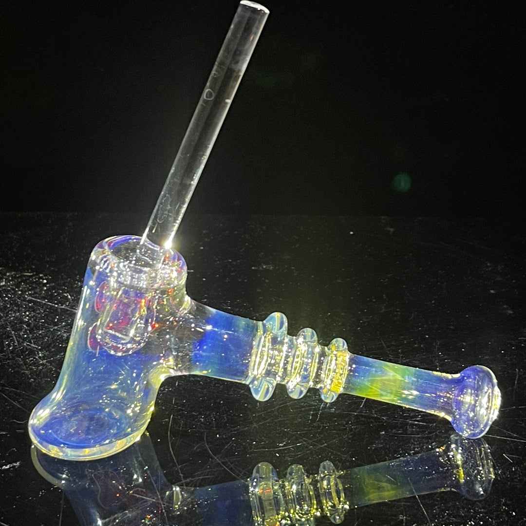 Silver Fumed Hash Hammer Glass Pipe Crondo Glassics   