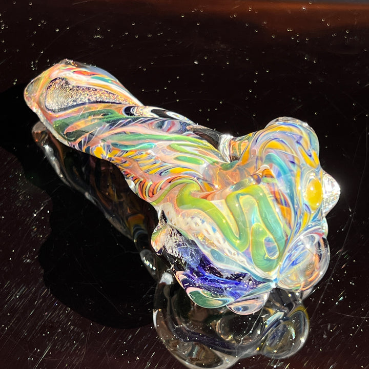 Molten Twisted Chaos Spoon Glass Pipe Molten Imagination   