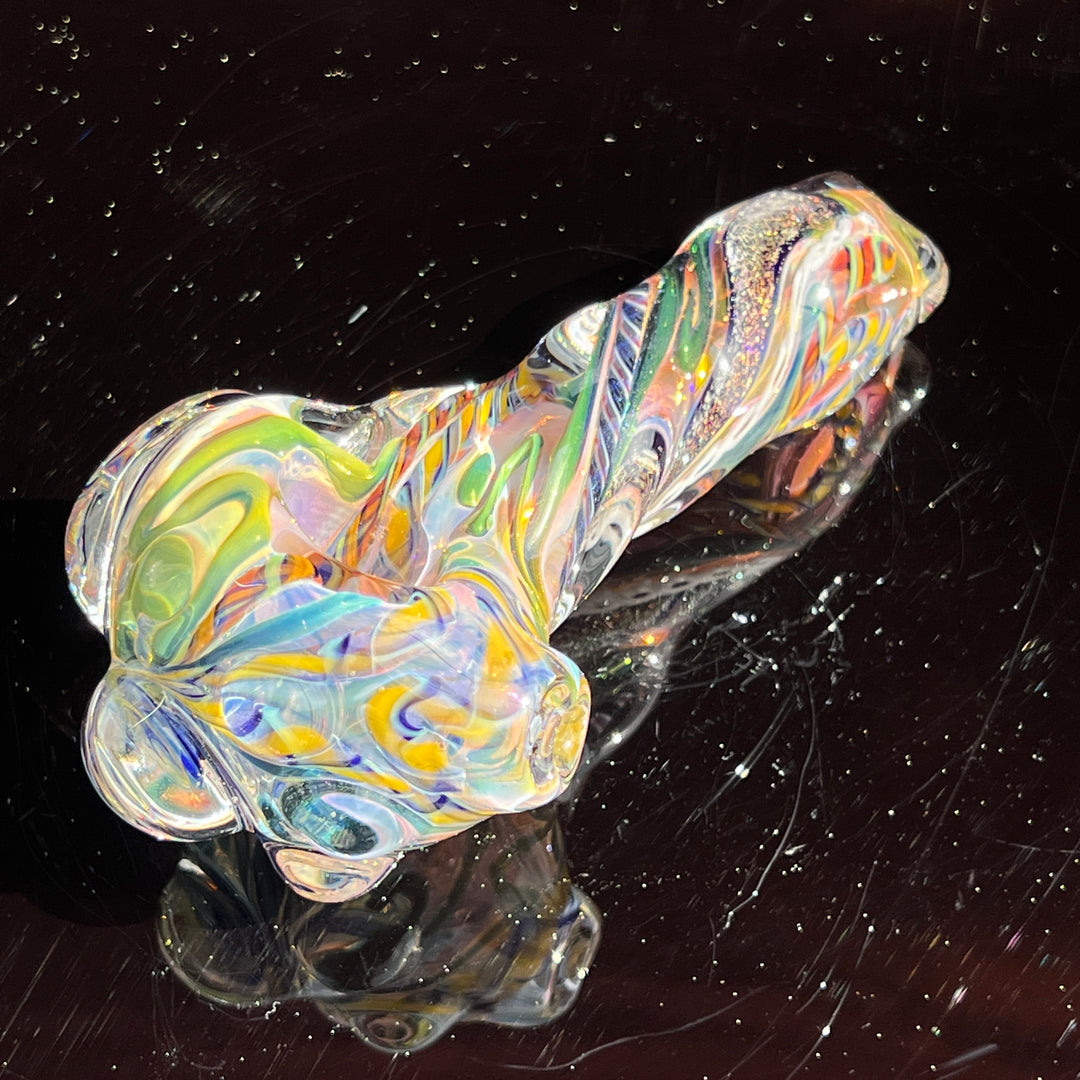 Molten Twisted Chaos Spoon Glass Pipe Molten Imagination   