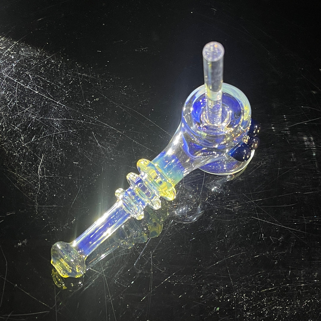 Silver Fumed Hash Hammer Glass Pipe Crondo Glassics   