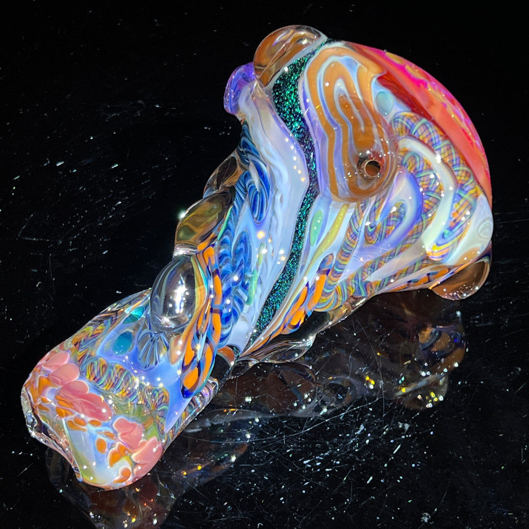 Molten Thick and Twisted Pipe Glass Pipe Molten Imagination