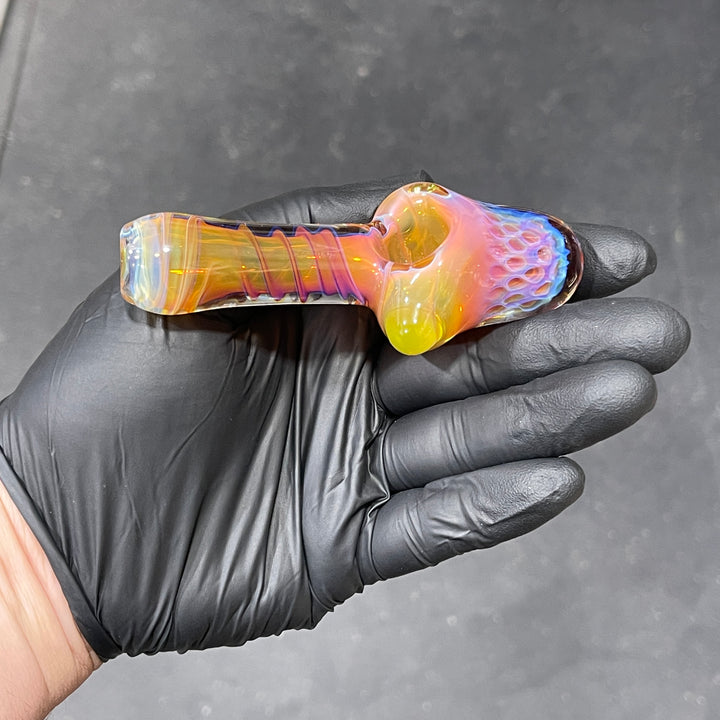 Alien Brain Honeycomb Pipe Glass Pipe Plug a Nug