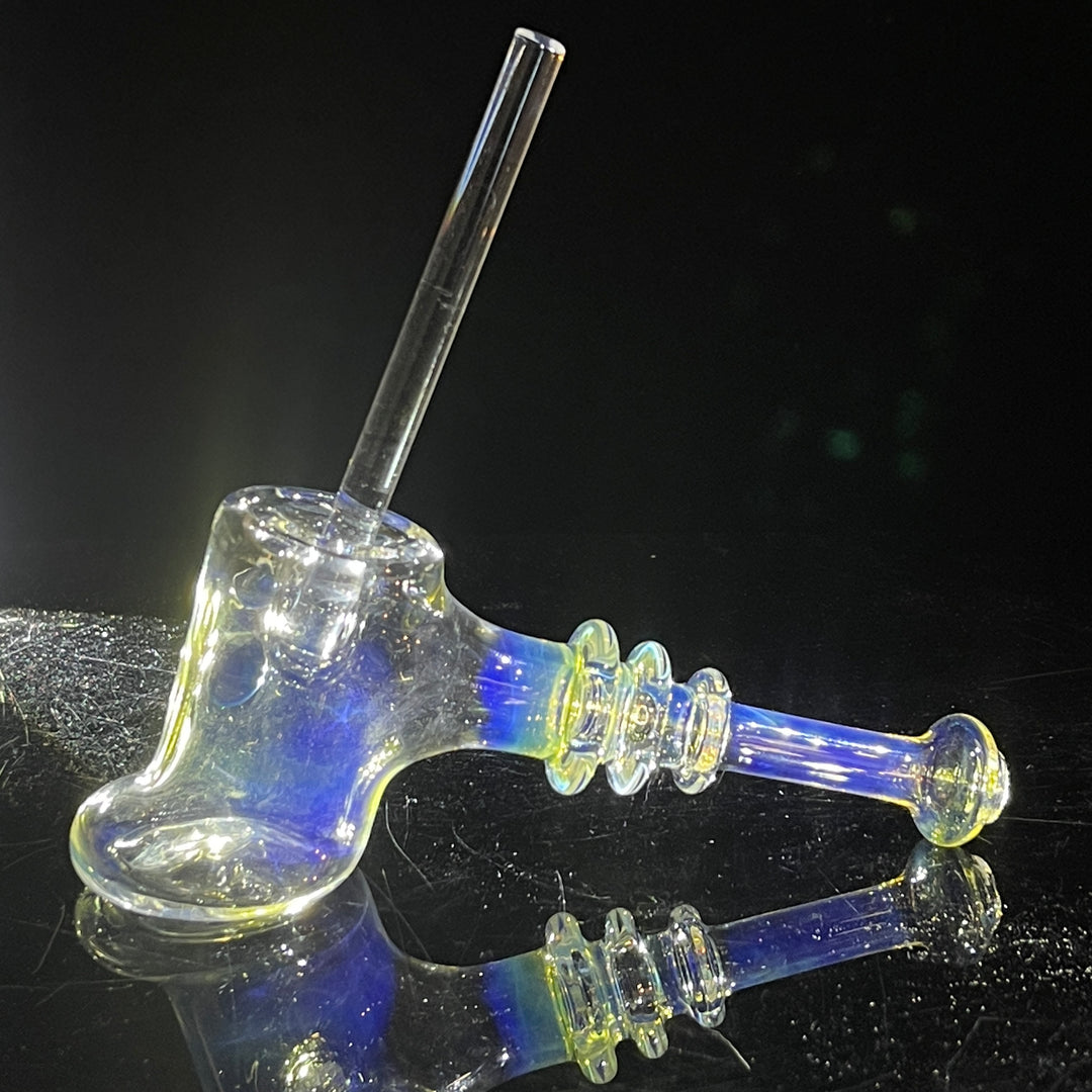 Silver Fumed Hash Hammer Glass Pipe Crondo Glassics   