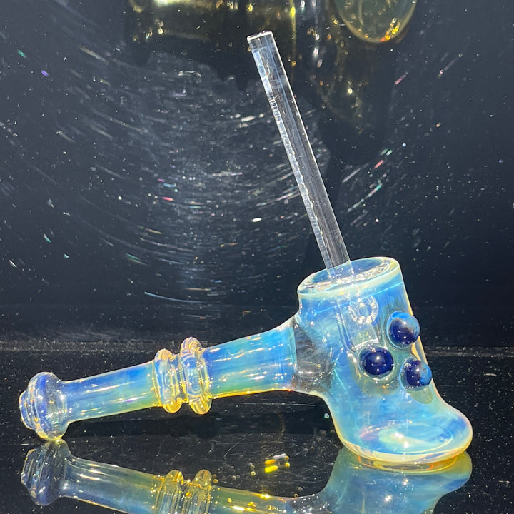 Silver Fumed Hash Hammer Glass Pipe Crondo Glassics   