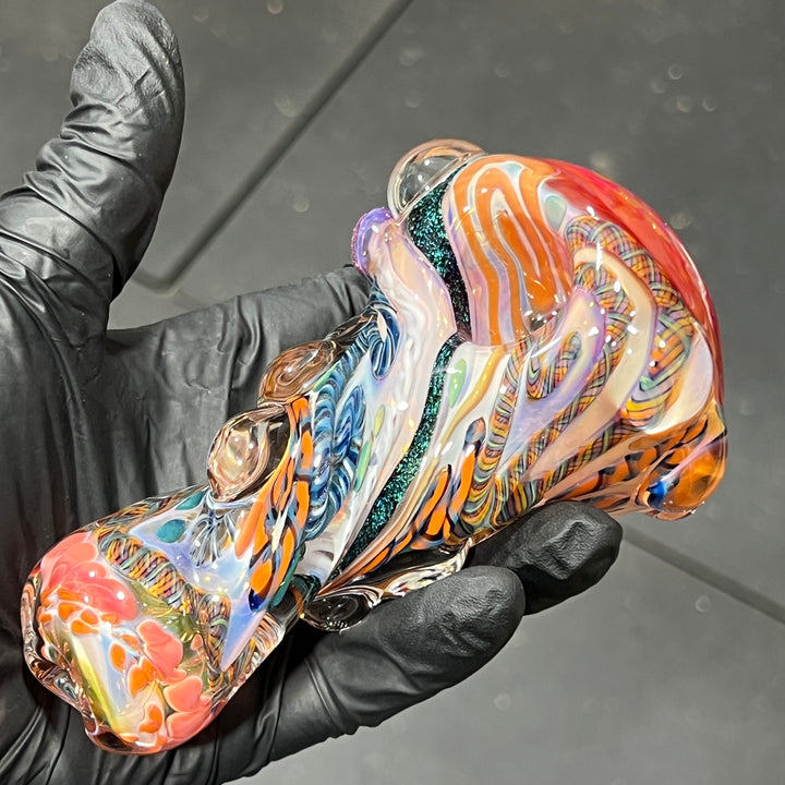 Molten Thick and Twisted Pipe Glass Pipe Molten Imagination