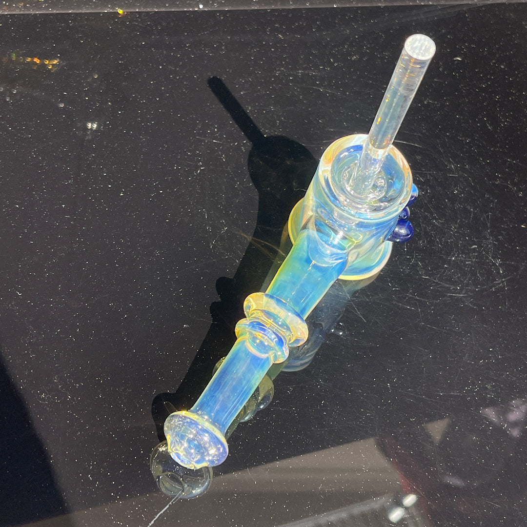 Silver Fumed Hash Hammer Glass Pipe Crondo Glassics   