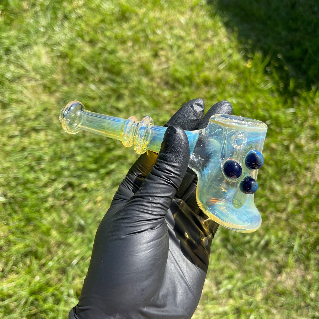 Silver Fumed Hash Hammer Glass Pipe Crondo Glassics   