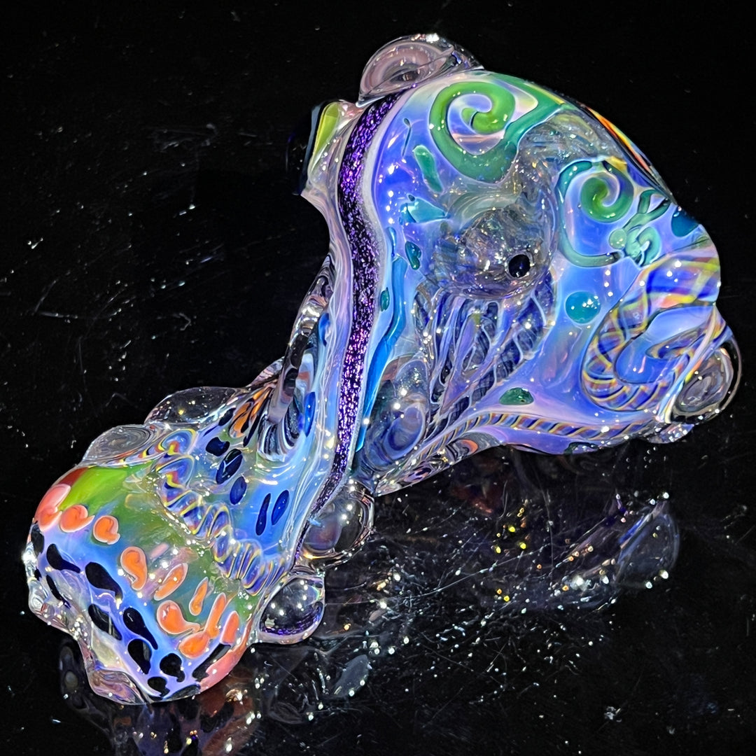 Thick and Twisted Wig Wag Pipe Glass Pipe Molten Imagination