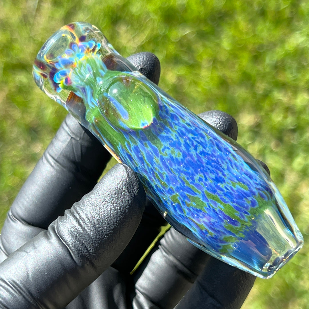 Purple Haze Sparkle Chillum Glass Pipe Tako Glass   