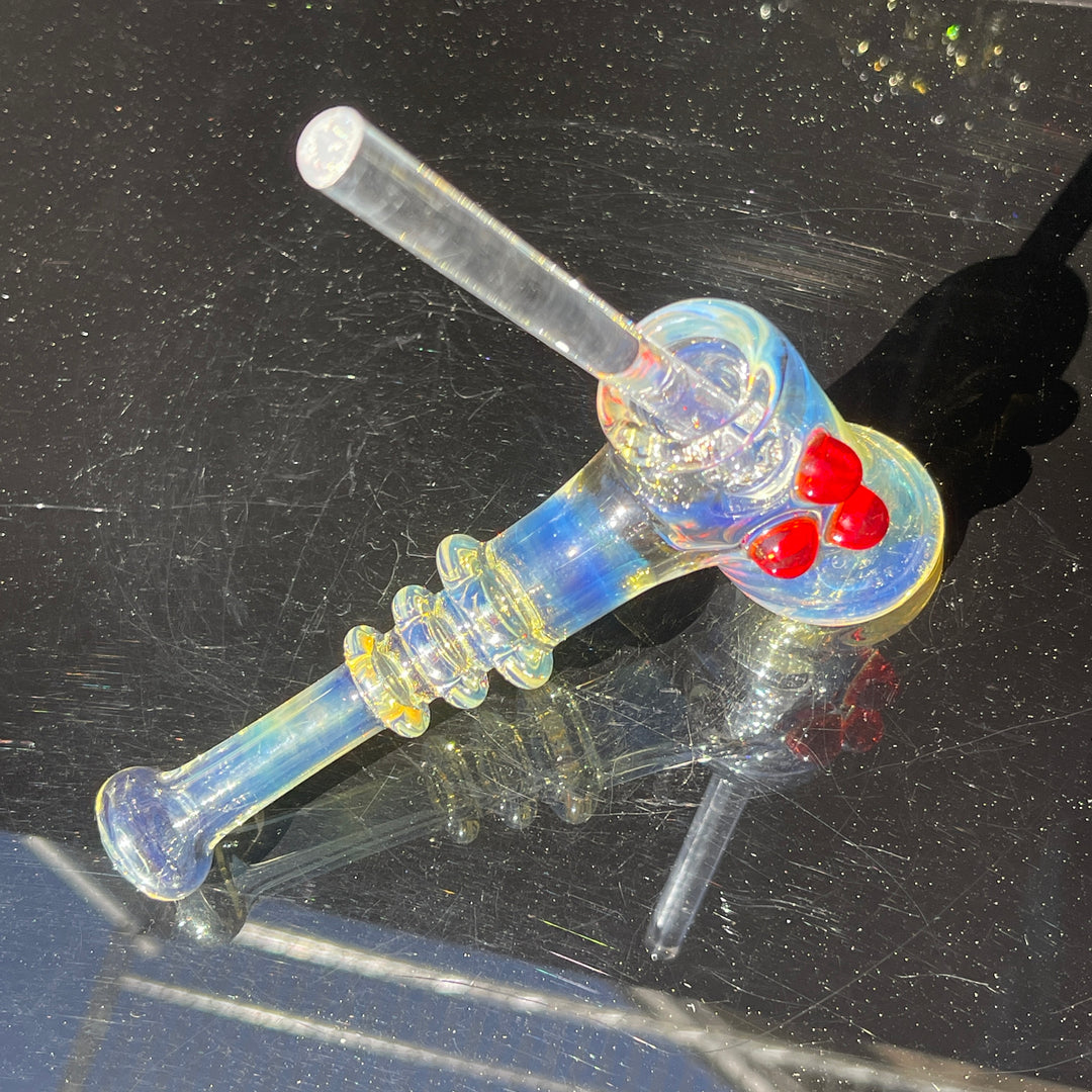 Silver Fumed Hash Hammer Glass Pipe Crondo Glassics   