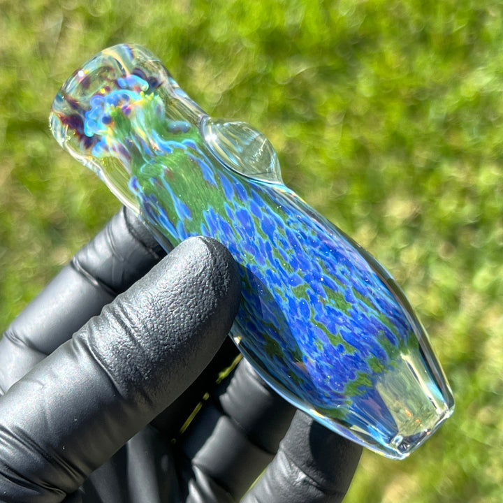 Purple Haze Sparkle Chillum Glass Pipe Tako Glass   