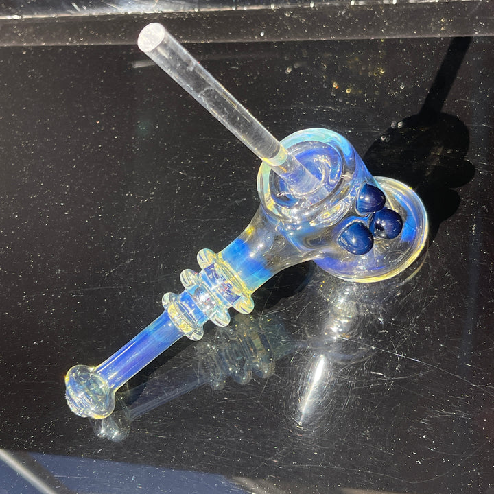 Silver Fumed Hash Hammer Glass Pipe Crondo Glassics   