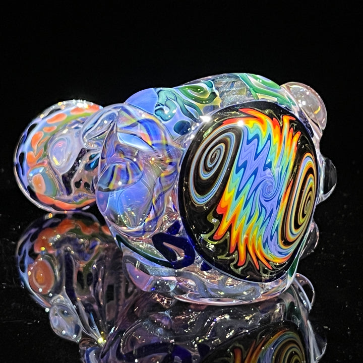 Thick and Twisted Wig Wag Pipe Glass Pipe Molten Imagination