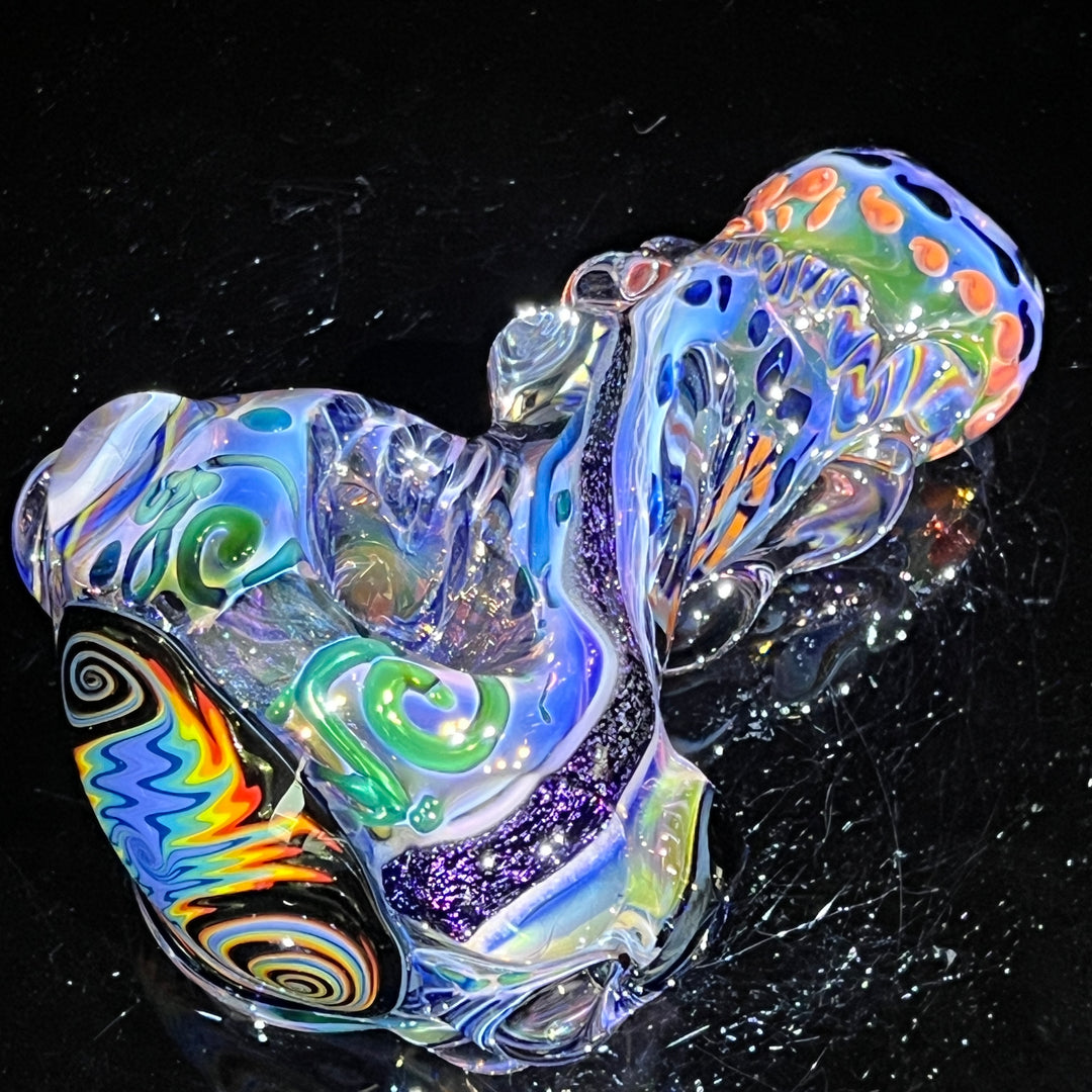 Thick and Twisted Wig Wag Pipe Glass Pipe Molten Imagination