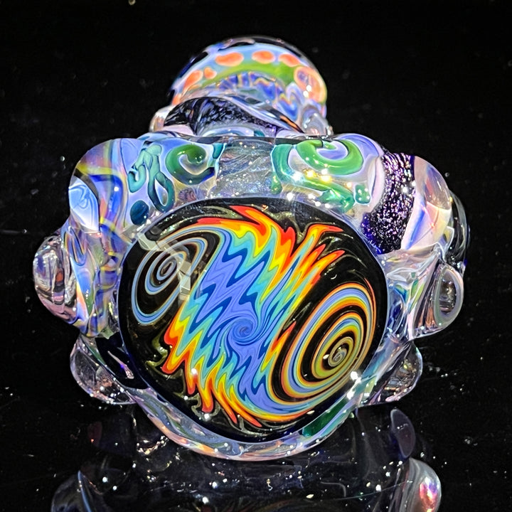 Thick and Twisted Wig Wag Pipe Glass Pipe Molten Imagination