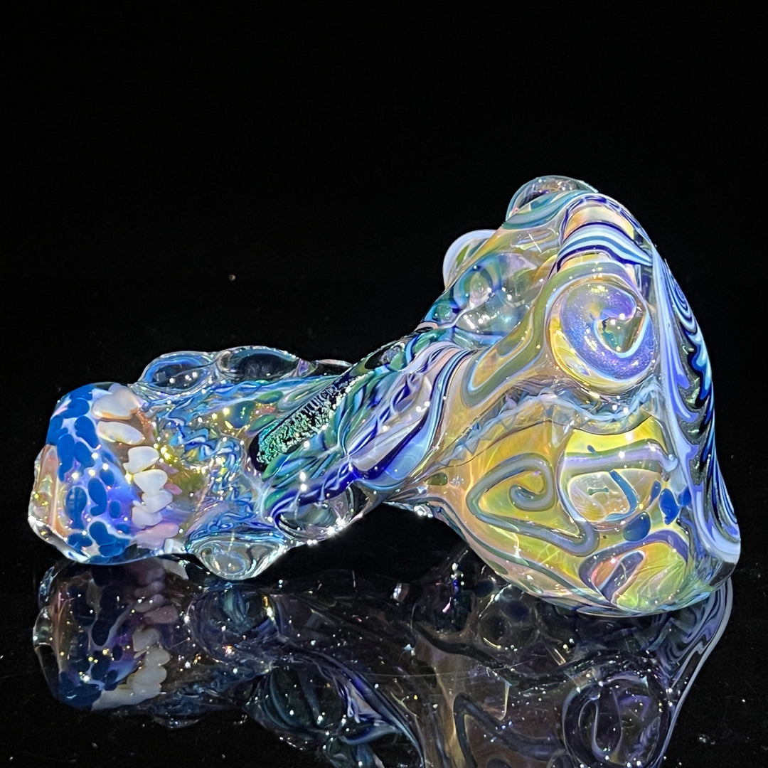 Thick and Twisted Wig Wag Pipe Glass Pipe Molten Imagination