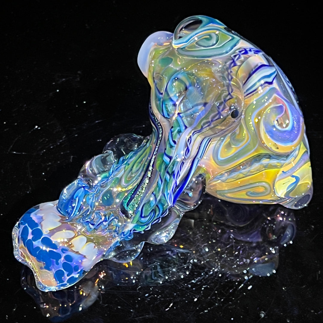 Thick and Twisted Wig Wag Pipe Glass Pipe Molten Imagination