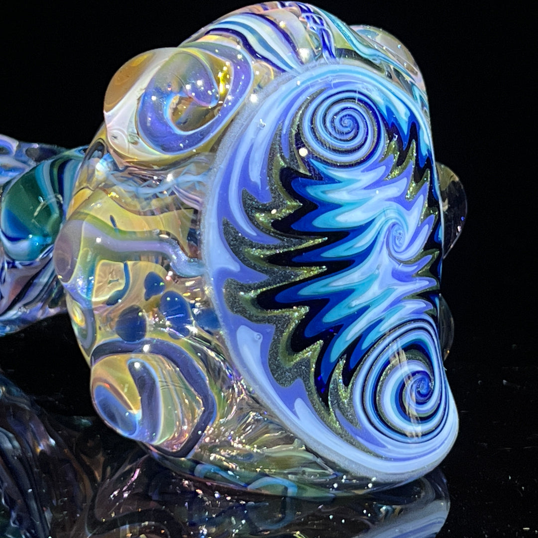 Thick and Twisted Wig Wag Pipe Glass Pipe Molten Imagination