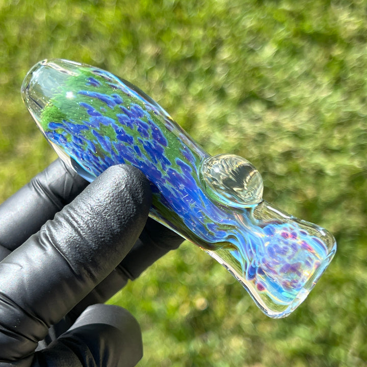 Purple Haze Sparkle Chillum Glass Pipe Tako Glass   