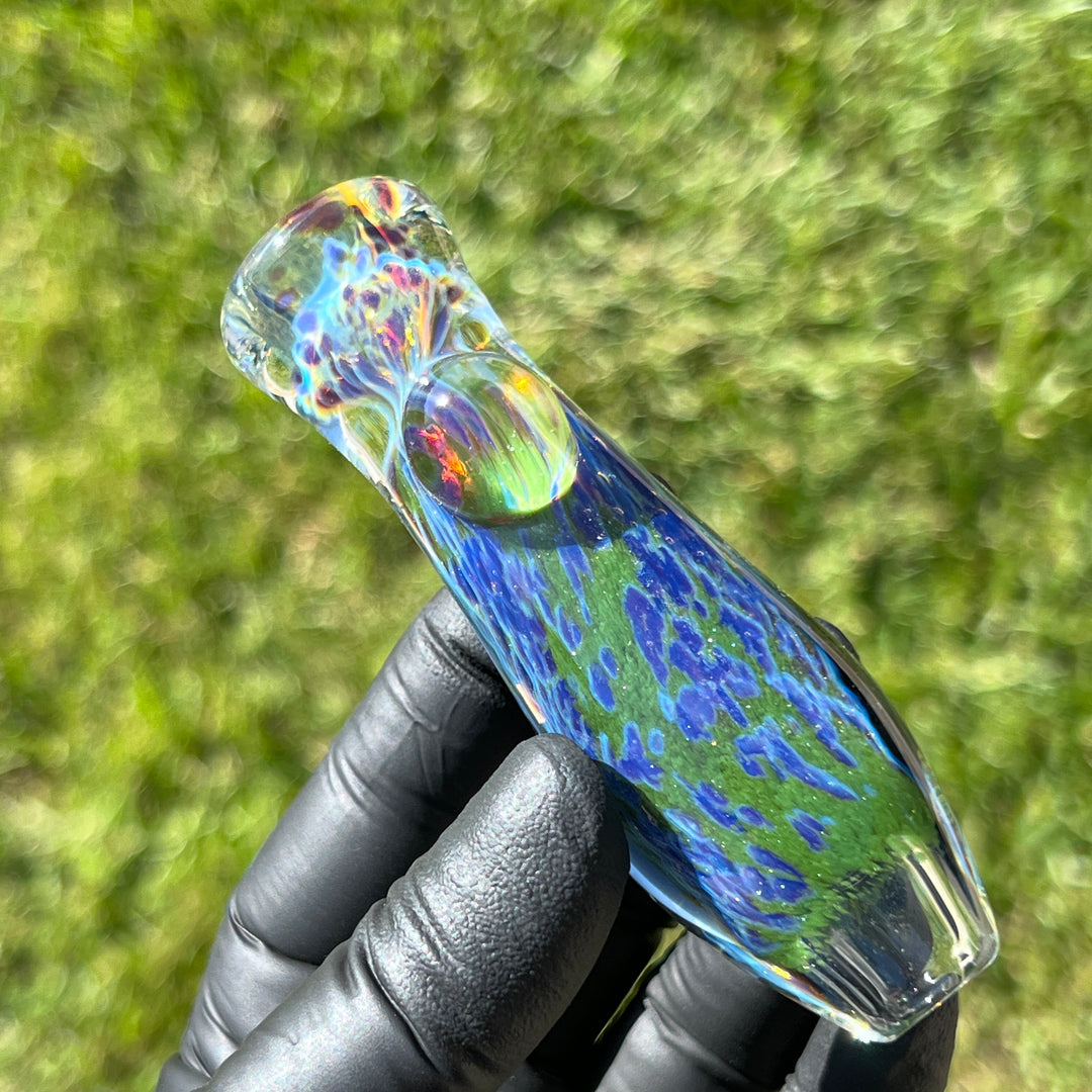 Purple Haze Sparkle Chillum Glass Pipe Tako Glass   