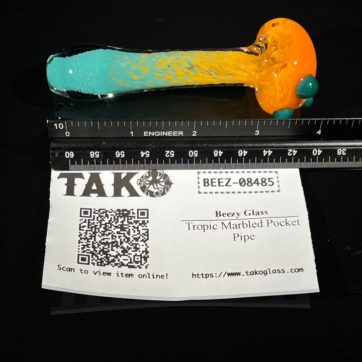 Tropic Marbled Pocket Pipe Glass Pipe Beezy Glass