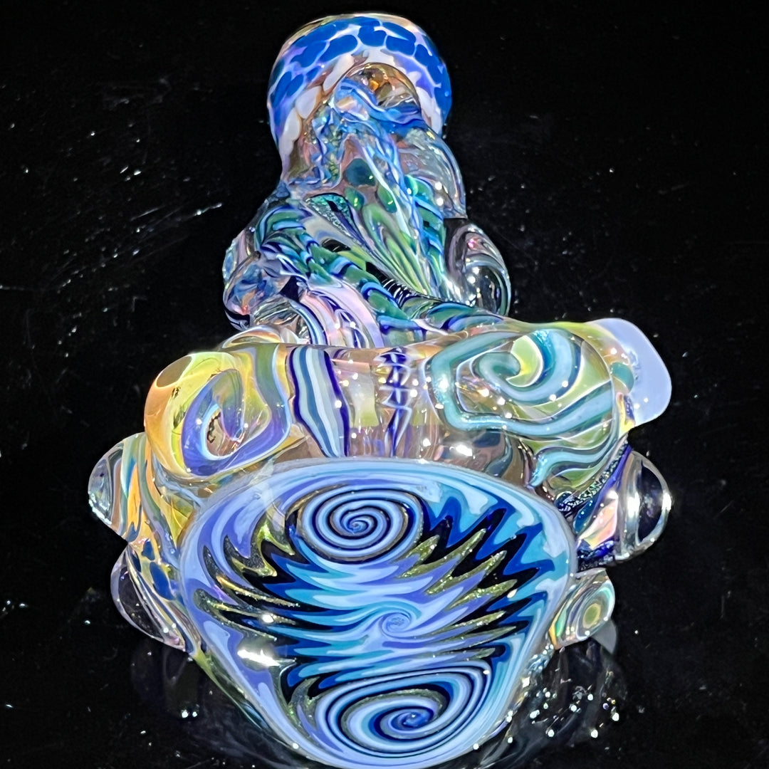 Thick and Twisted Wig Wag Pipe Glass Pipe Molten Imagination