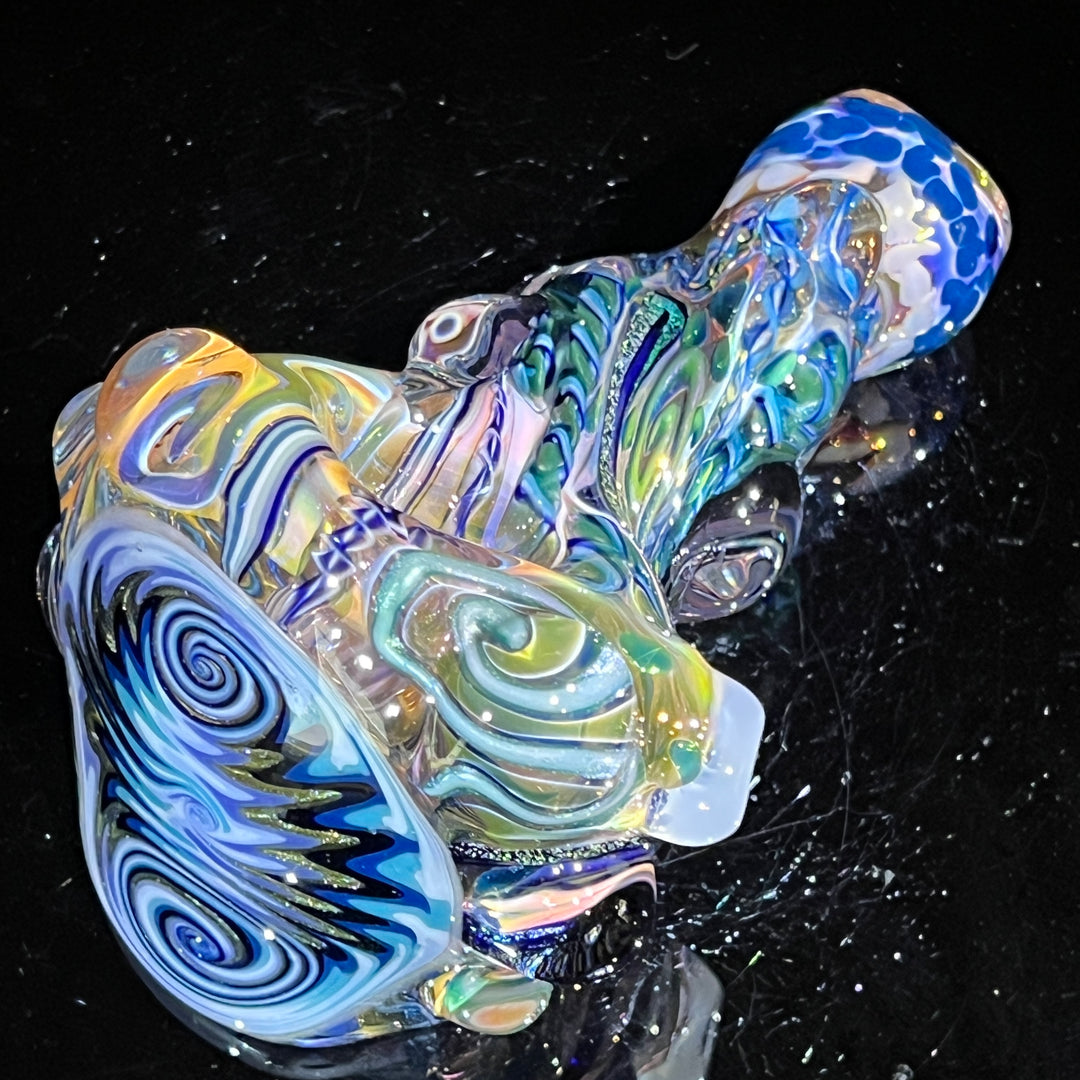 Thick and Twisted Wig Wag Pipe Glass Pipe Molten Imagination