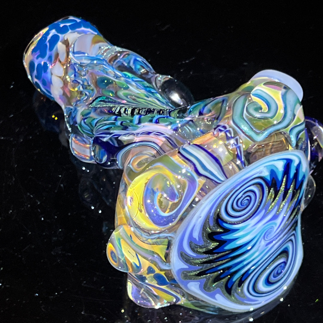 Thick and Twisted Wig Wag Pipe Glass Pipe Molten Imagination