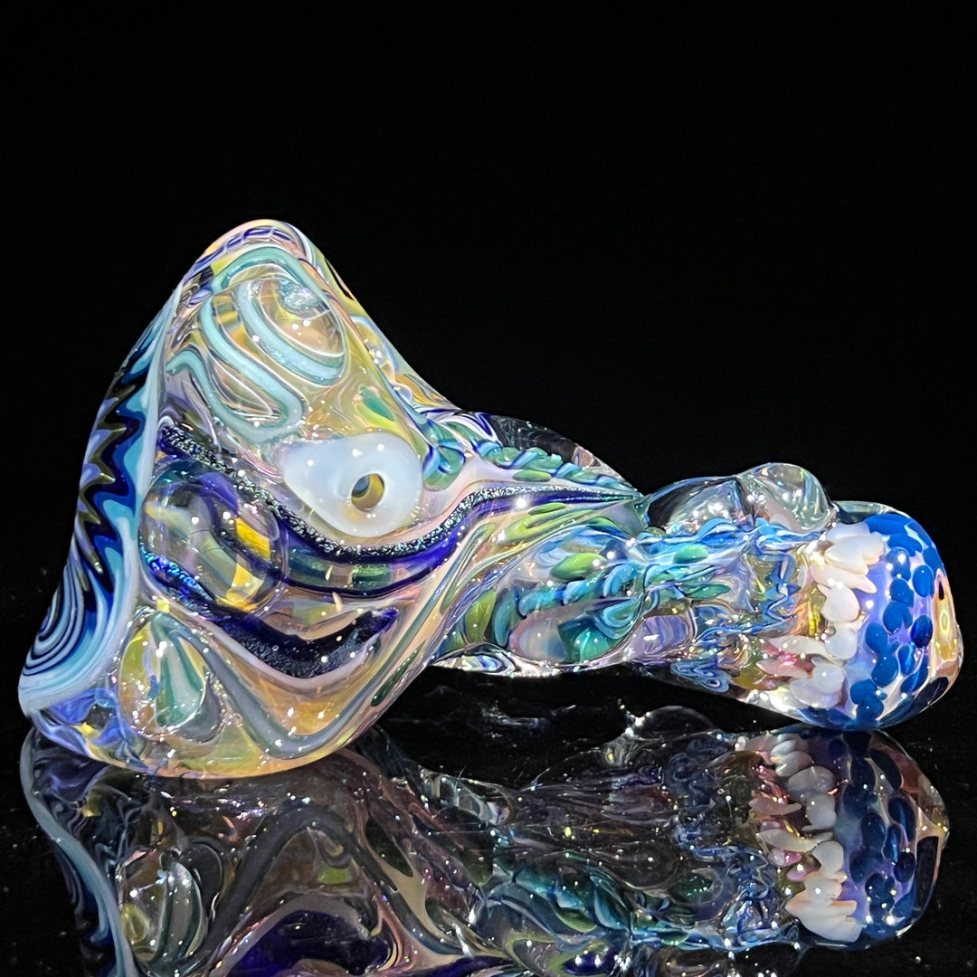 Thick and Twisted Wig Wag Pipe Glass Pipe Molten Imagination