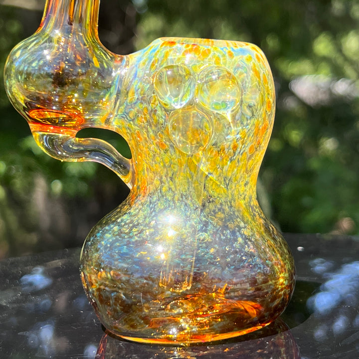 Smooth as Frit Bubbler Glass Pipe Sable Haze   