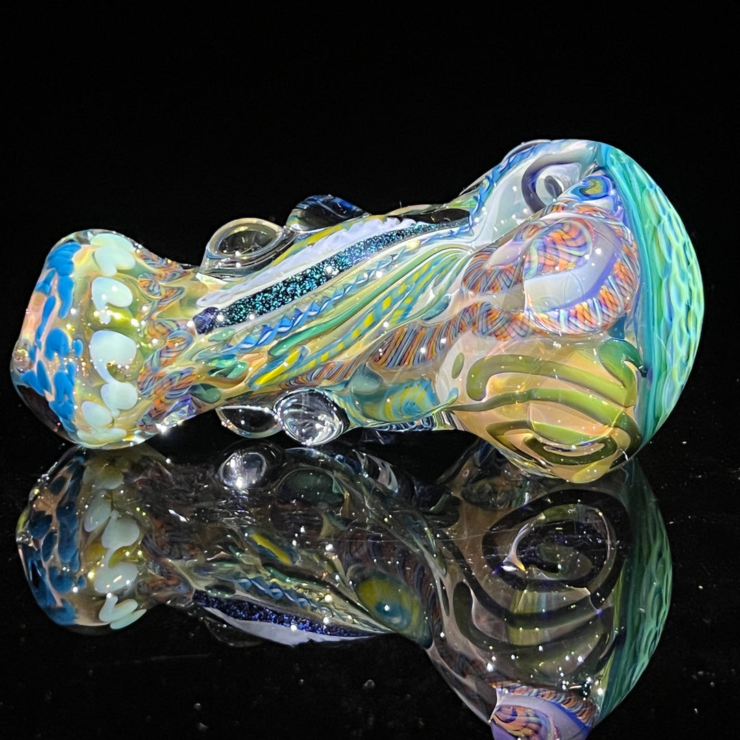 Molten Thick and Twisted Pipe Glass Pipe Molten Imagination