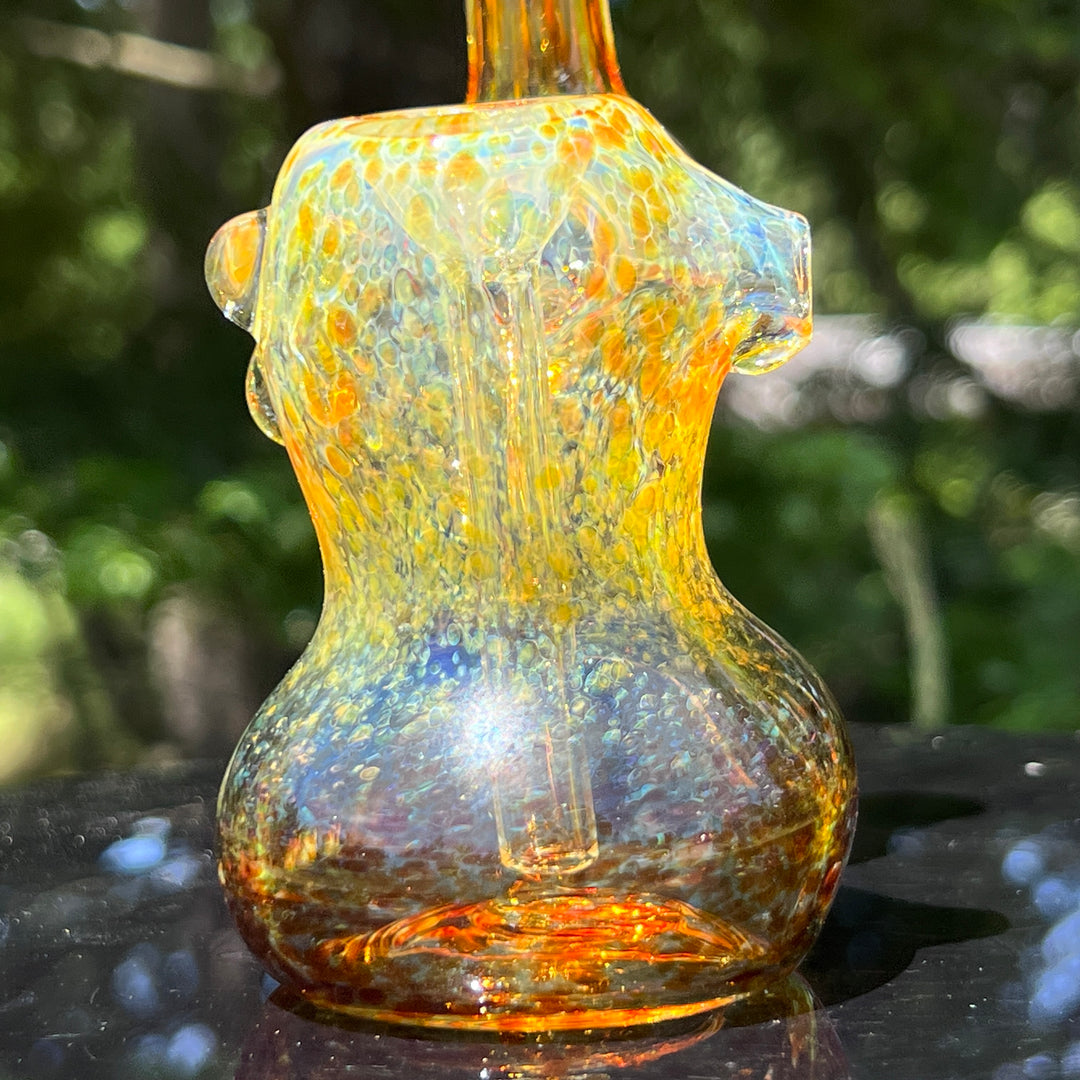 Smooth as Frit Bubbler Glass Pipe Sable Haze   